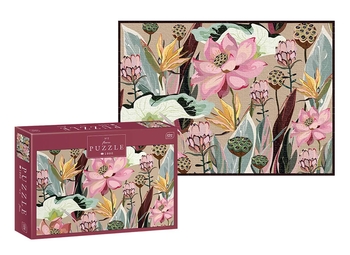 Пазли тришарові Interdruk Flowers 2, 48х67 см, 1000 елементів (326195) - Pampik - 4