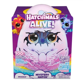 Интерактивная игрушка-сюрприз Spin Master Hatchimals: Драко в яйце, 1 шт. в ассортименте (SM19201/6069282) - Pampik