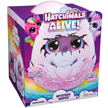 Інтерактивна іграшка-сюрприз Spin Master Hatchimals: Паффі в яйці, 1 шт. в асортименті (SM19201/6069132) - Pampik - 2