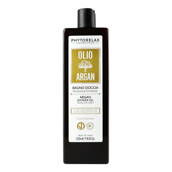Гель для душу Phytorelax Vegan&Organic Argan Oil, поживний, 500 мл - Pampik