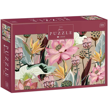 Пазли тришарові Interdruk Flowers 2, 48х67 см, 1000 елементів (326195) - Pampik