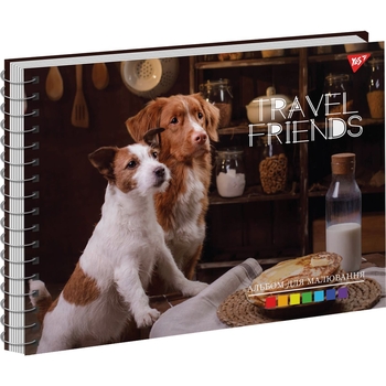 Альбом для малювання Yes Travel Friends A4, спіраль, 30 аркушів, в асортименті (130571) - Pampik - 3
