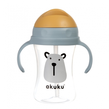 Поїльник-непроливайка Akuku, 300 мл, сірий (A0203) - Pampik