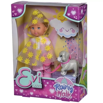 Игровой набор Simba Кукла Эви Прогулка под дождем с собачкой (5733592) - Pampik - 5