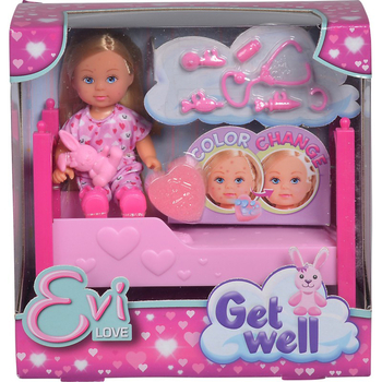 Игровой набор Simba Кукла Эви Легкое выздоровление, с эффектом и аксессуарами (5733407) - Pampik