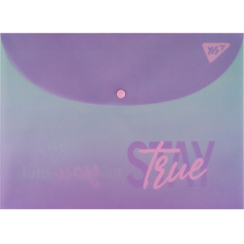 Папка-конверт Yes Glamour, A4, на кнопке (492194) - Pampik