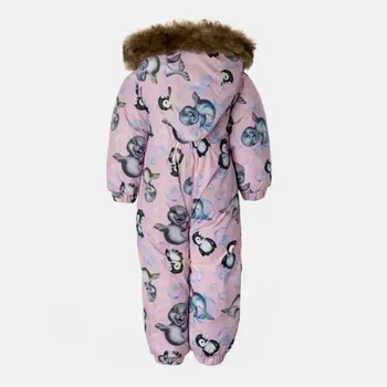 Дитячий зимовий комбінезон Huppa Keira, р.86, cвітло-рожевий з принтом (31920030-43203-086) - Pampik - 3