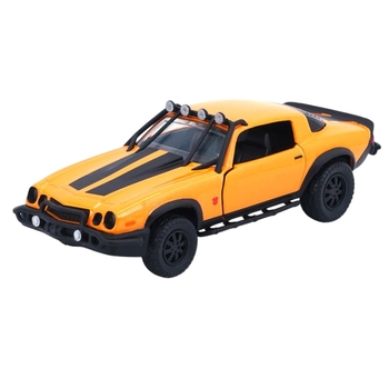 Машина металлическая Jada Трансформеры. Бамблби, Шевроле Камаро (1977), 14,5 см, желтый (253112008) - Pampik