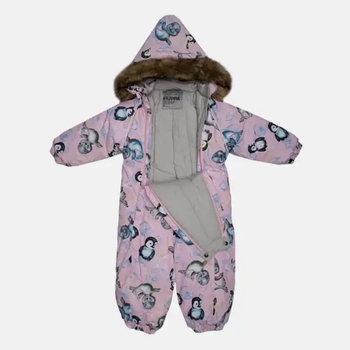 Дитячий зимовий комбінезон Huppa Keira, р.86, cвітло-рожевий з принтом (31920030-43203-086) - Pampik - 4