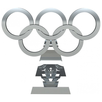 Колекційна модель-конструктор Metal Time Rings of Strength Олімпійські кільця (MT021Y) - Pampik