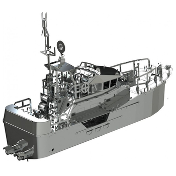 Колекційна модель-конструктор Metal Time Guardian of the Coasts Катер берегової охорони механічний (MT018) - Pampik - 5