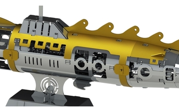 Колекційна модель-конструктор Metal Time Elusive Nautilus Підводний човен механічний (MT045) - Pampik - 5