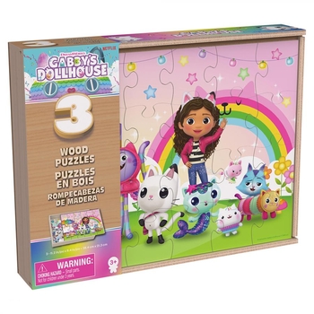 Пазл Spin Master 3 в 1 Ляльковий будиночок Габбі, 72 деталі (SM33638/6066549) - Pampik