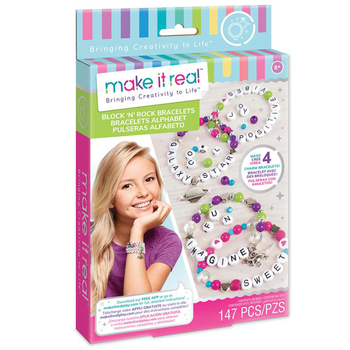 Набор для создания шарм-браслетов Make it Real Веселые буквы (MR1205) - Pampik