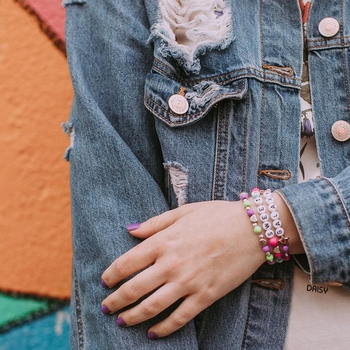 Набор для создания шарм-браслетов Make it Real Веселые буквы (MR1205) - Pampik - 6