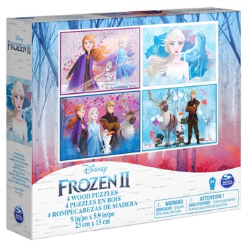 Пазл Spin Master 4 в 1 Холодное сердце - 2, дерево, 23х15 см (SM98490/6052998) - Pampik - 3