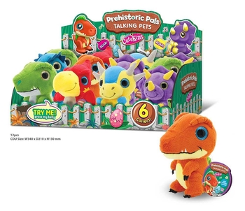 М'яка іграшка Funville Cutekins Доісторичні тварини Трицератопс,12 см (FV35057-3) - Pampik - 2