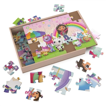 Пазл Spin Master 3 в 1 Ляльковий будиночок Габбі, 72 деталі (SM33638/6066549) - Pampik - 3