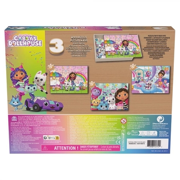 Пазл Spin Master 3 в 1 Ляльковий будиночок Габбі, 72 деталі (SM33638/6066549) - Pampik - 4