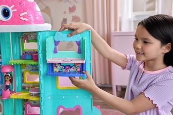 Игровой набор Spin Master Кукольный домик Габби в кино: Балкончик-портал Спа-комната Нявки (SM36277/6074306) - Pampik - 5