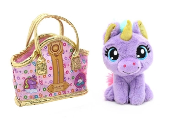 М'яка іграшка Funville Cutekins Домашні улюбленці в сумочках Єдиноріг, 10 см (FV35061-3) - Pampik