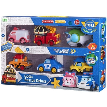 Ігровий набір Robocar Poli Рятівники Делюкс, 6 шт. (ZR-914) - Pampik