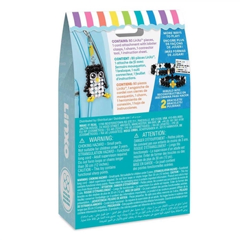 Набір для створення брелоків-трансформерів Make it Real. Linxo Звірята Пінгвін (MR6101-3) - Pampik - 2