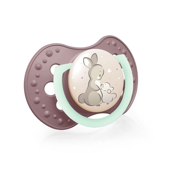 Пустушка силіконова Lovi Night&Day Girl, динамічна, 18+ міс, 2 шт., рожевий (22/916girl) - Pampik - 4