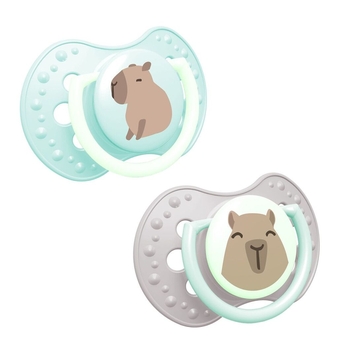 Пустышка силиконовая Lovi CapiChill, динамическая, 0-6 мес, 2 шт., голубой (22/932boy) - Pampik