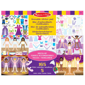 Набор многоразовых наклеек Melissa & Doug Одень куклу (SM93209/6829) - Pampik