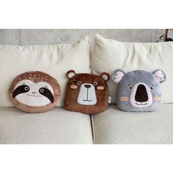 М'яка іграшка-подушка Tigres Ведмедик Mammals, 30 см (ПД-0448) - Pampik - 5