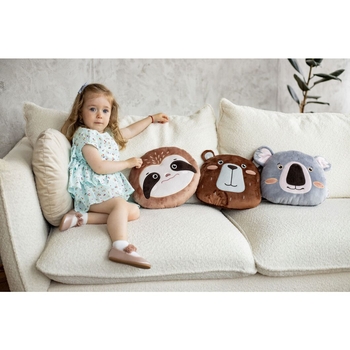 М'яка іграшка-подушка Tigres Ведмедик Mammals, 30 см (ПД-0448) - Pampik - 4