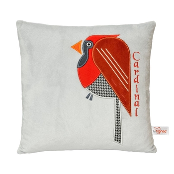 Подушка декоративна Tigres Сardinal Birds, 33х33 см (ПД-0467) - Pampik