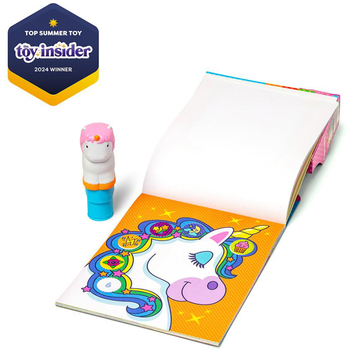 Набор из блокнота и штампа с наклейками Melissa & Doug Sticker WOW! Единорог (SM93205/6074898) - Pampik - 2