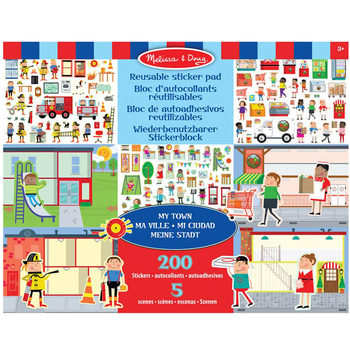 Набор многоразовых наклеек Melissa & Doug Мой город (SM93209/6805) - Pampik