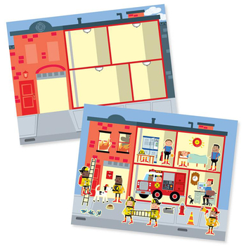 Набор многоразовых наклеек Melissa & Doug Мой город (SM93209/6805) - Pampik - 2