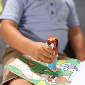 Набор из блокнота и штампа с наклейками Melissa & Doug Sticker WOW! Щенок (SM93205/6074891) - Pampik - 9