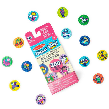Набор из мини блокнота и запасных наклеек для штампа Melissa & Doug Sticker WOW! Любимые вещи (SM93208/6075134) - Pampik - 2