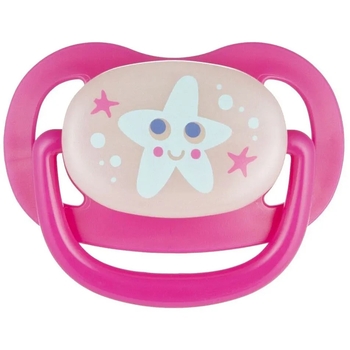 Пустушка силіконова анатомічна Canpol babies Love&sea Морська зірка, 18+ міс., рожевий (22/508_pin_new) - Pampik