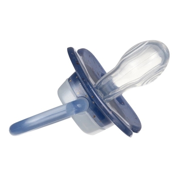 Силіконова симетрична пустушка Canpol Babies NightGlow, 18+ міс., синій (34/944_blu) - Pampik - 3