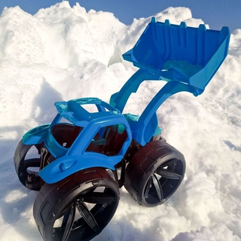 Бульдозер Wader Maximus, 68 см, синий (64520) - Pampik - 6