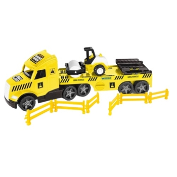Игровой набор Wader Magic Truck Technic Эвакуатор с катком, желтый (36451) - Pampik
