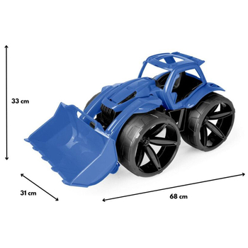 Бульдозер Wader Maximus, 68 см, синий (64520) - Pampik - 3
