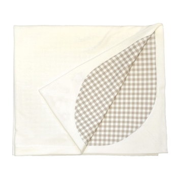 Детское велюровое одеяло Elfiki, 90х98 см, молочный (ВК-0020) - Pampik - 2