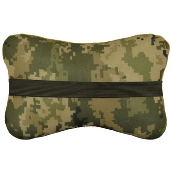 Підголовник-подушка Tigres Тризуб, 24х15х8 см, хакі (ПД-0460) - Pampik - 2