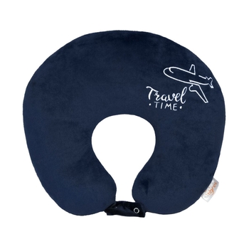 Подушка-підголовник Tigres Travel time by plane, синій (ПД-0403) - Pampik - 2