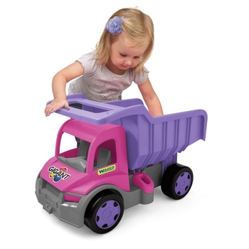 Вантажівка-самоскид Wader Gigant, 55 см, фіолетовий з рожевим (65026) - Pampik - 5