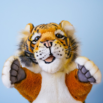 М'яка іграшка на руку Hansa Puppet Тигр, 31 см (4039) - Pampik - 5