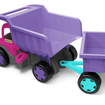 Вантажівка-самоскид Wader Gigant, 55 см, фіолетовий з рожевим (65026) - Pampik - 3