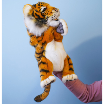 М'яка іграшка на руку Hansa Puppet Тигр, 31 см (4039) - Pampik - 3